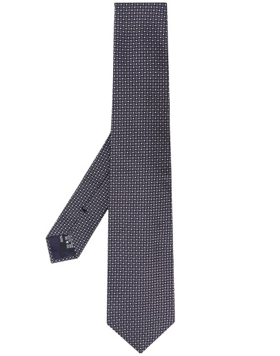 circle jacquard tie