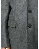single breasted button-front coat