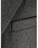 single breasted button-front coat