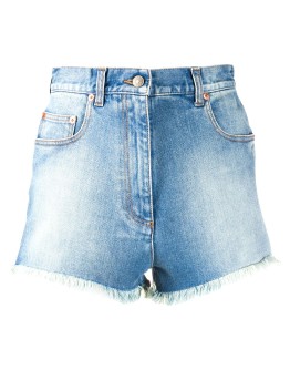 Gucci cherry washed denim shorts
