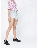 Bite high-waisted denim shorts