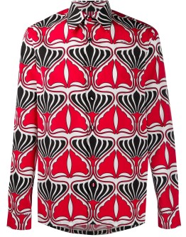 printed buttoned shirt