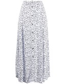 floral-print skirt