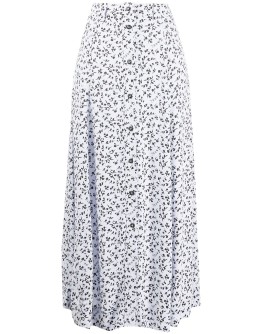 floral-print skirt