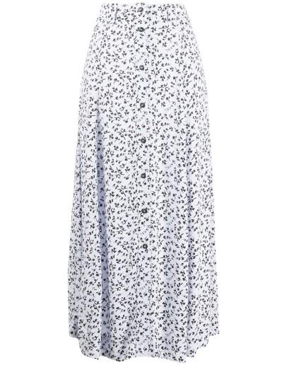 floral-print skirt