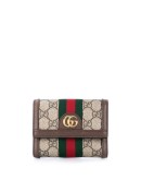 Ophidia GG card case wallet