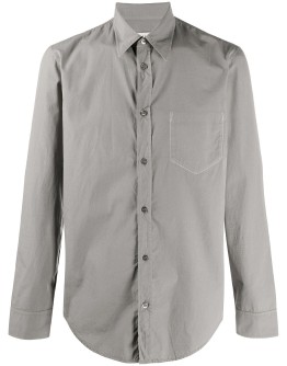 stitch-effect chest pocket shirt