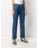 mid-rise straight jeans