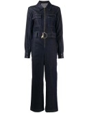 Workwear belted jumpsuit
