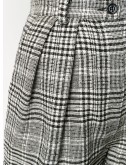 cuffed checkered shorts