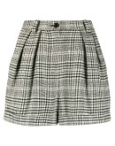 cuffed checkered shorts