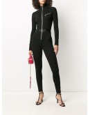 skinny fit zip-up playsuit