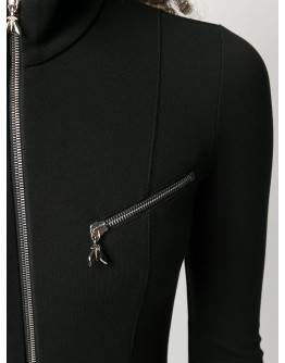 skinny fit zip-up playsuit