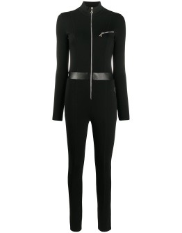 skinny fit zip-up playsuit
