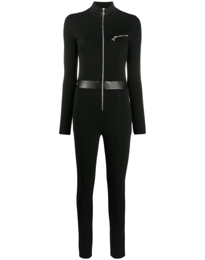 skinny fit zip-up playsuit