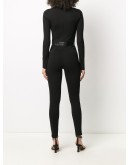 skinny fit zip-up playsuit