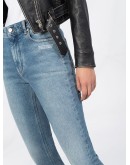 faded-effect slim-fit jeans
