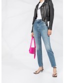 faded-effect slim-fit jeans