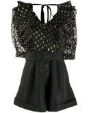 fil-coupé polka dot playsuit