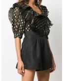 fil-coupé polka dot playsuit