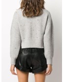 embellished ribbed jumper