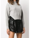 embellished ribbed jumper