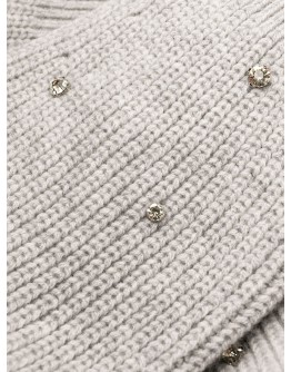 embellished ribbed jumper