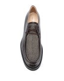 bead embellished chunky sole loafers
