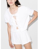 tie-front boxy-fit top