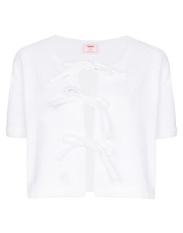tie-front boxy-fit top