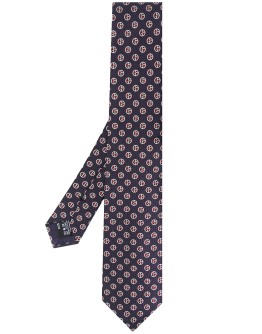 monogram jacquard tie