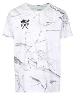 Arrows marble print T-shirt