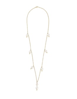 pearl detailed pendant necklace