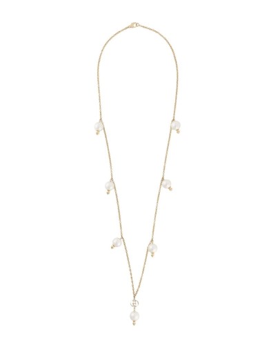 pearl detailed pendant necklace