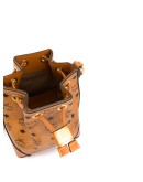monogram print bucket bag