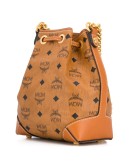monogram print bucket bag