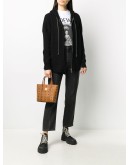 small logo-print tote bag
