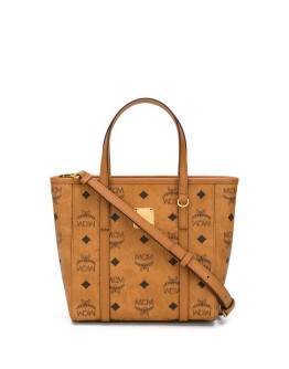 small logo-print tote bag