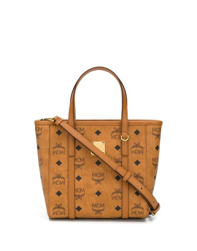 small logo-print tote bag