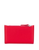 logo plaque pebbled effect wallet