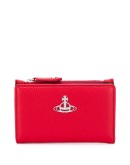 logo plaque pebbled effect wallet