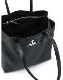 logo plaque zipped tote bag 