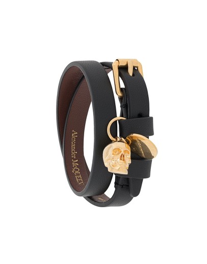 skull charm wrap bracelet