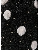 polka dot beaded bucket bag