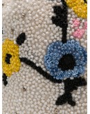 floral beaded bucket bag
