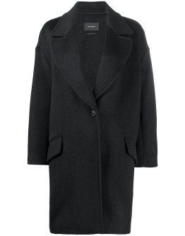 virgin wool cocoon coat