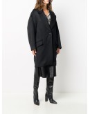 virgin wool cocoon coat