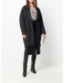 virgin wool cocoon coat