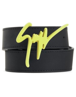 logo plaque belt 