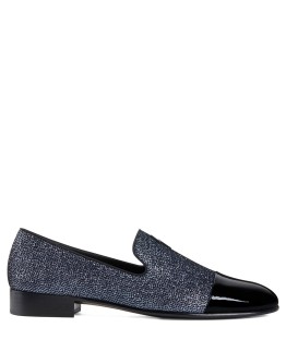 glitter panelled loafers 